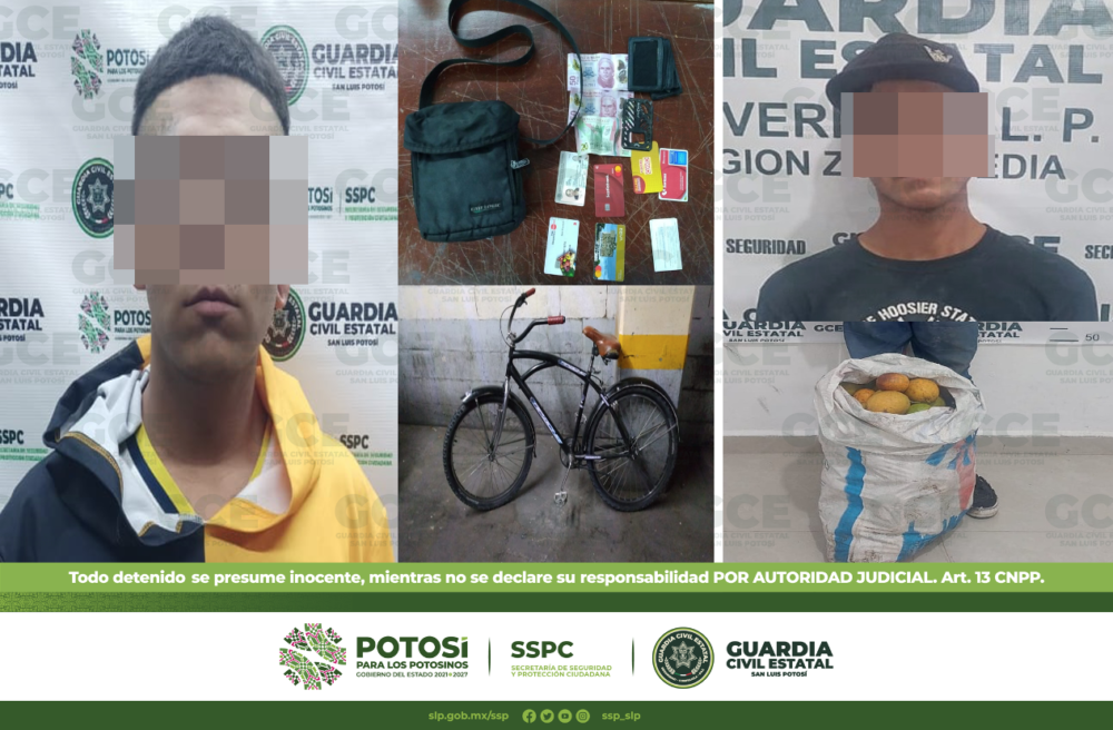 Dos acusados de robo fueron capturados El Heraldo de San Luis Potosí