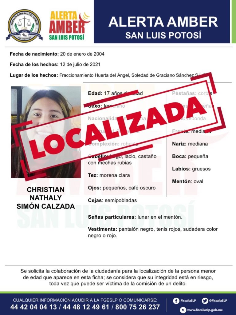 Adolescente reportada desaparecida aquí, fue encontrada en Guadalajara 