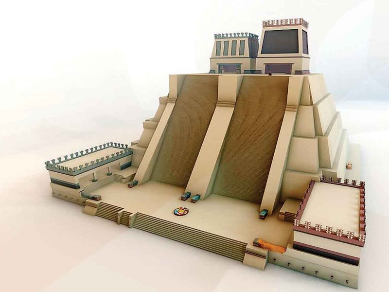 maqueta monumental templo mayor