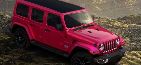 Wrangler 2021 con un acabado muy especial, llamado 'Tuscadero Pink'
