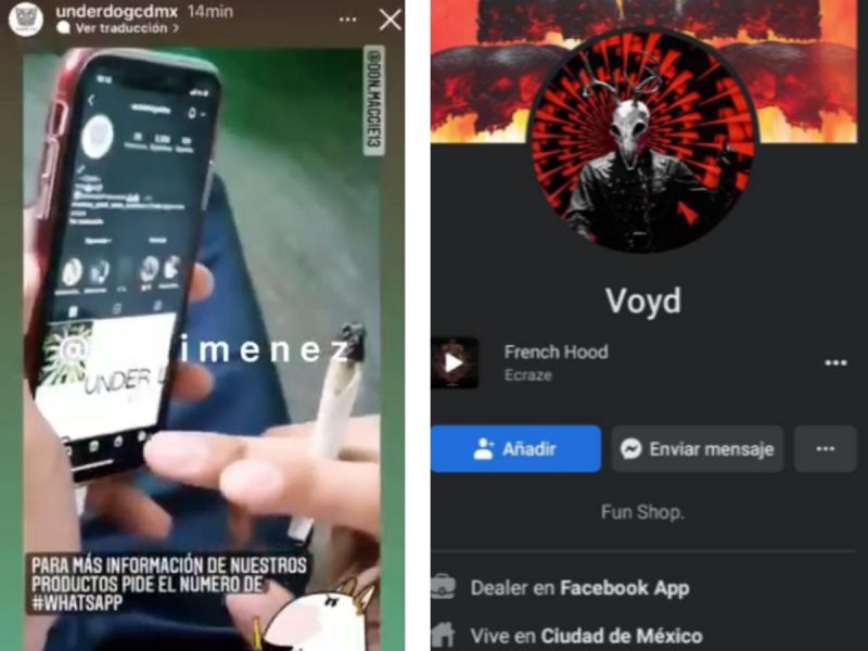 Así vendían droga por Facebook e Instagram; los detienen