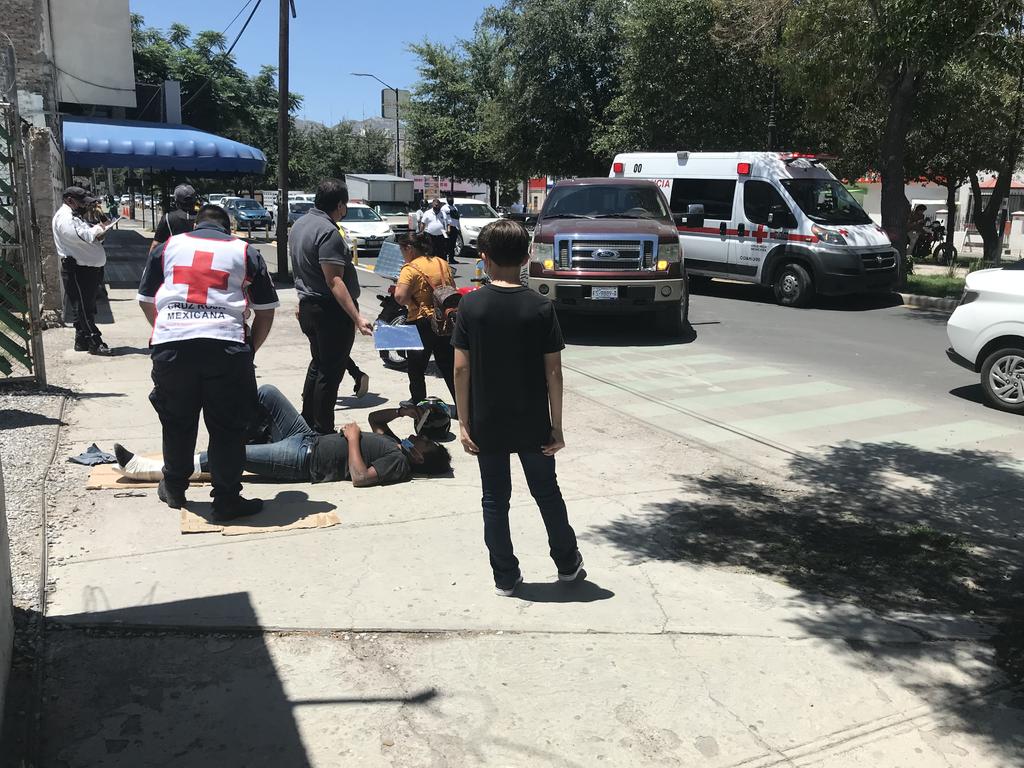 Motociclista lesionado en accidente