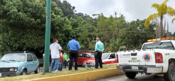 Carambola en Veracruz deja tres lesionados