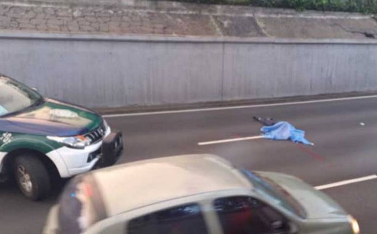 Muere hombre sobre carriles del Viaducto; al parecer se suicidó