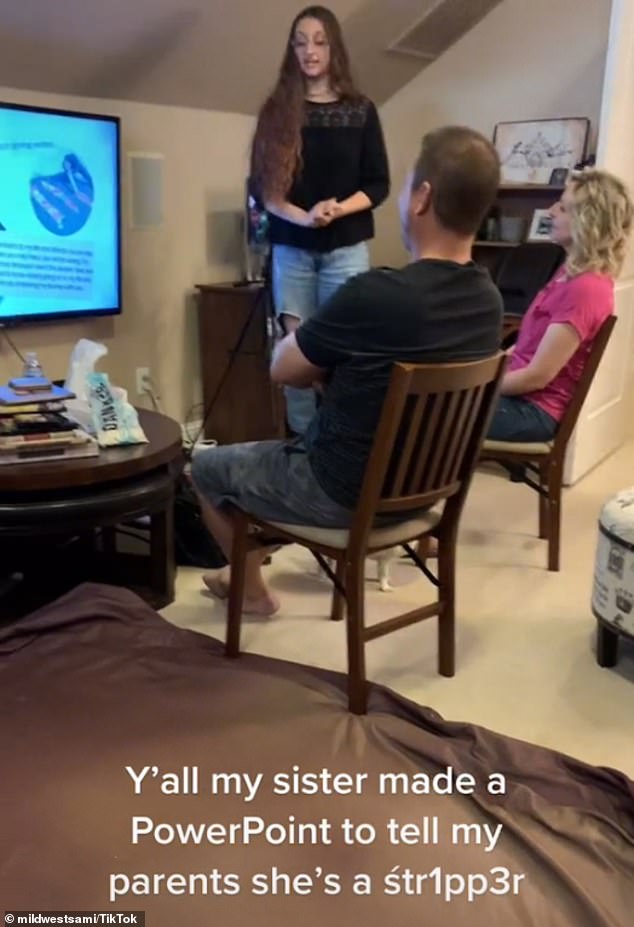 Mujer revela a sus padres que es stripper con presentación de PowerPoint