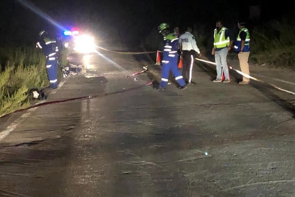 Derrapó moto y falleció el conductor  