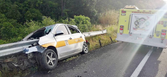Taxista muere en accidente en autopista Rayón-Valles