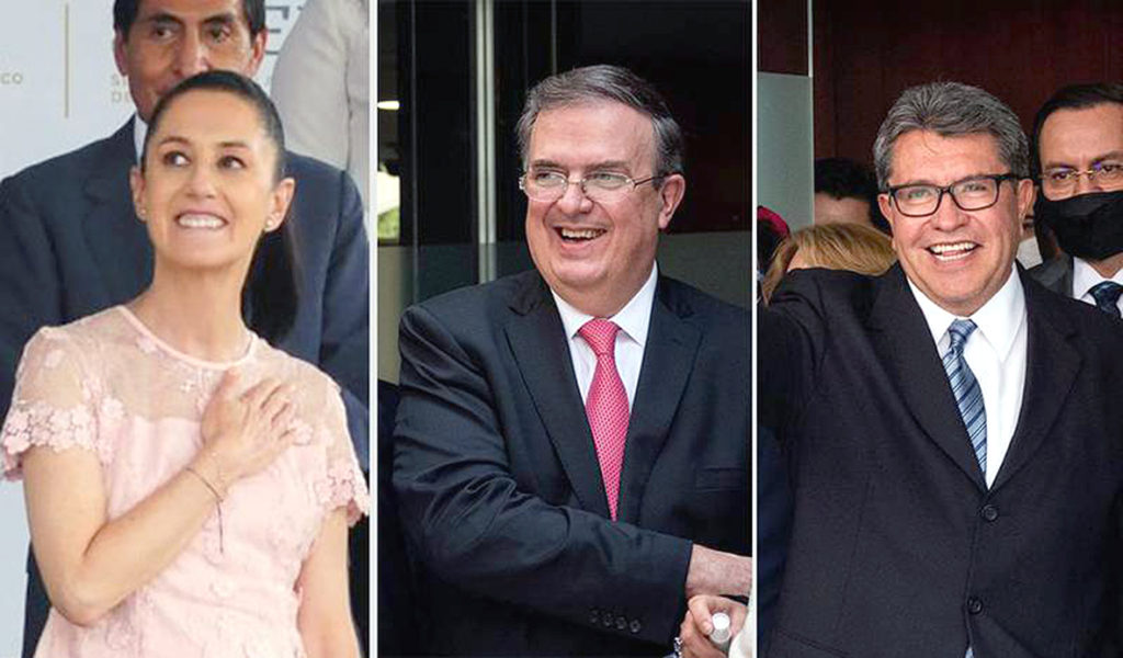 "Calientan" contienda en Morena: Ebrard, Sheinbaum y Monreal adelantan "campaña"