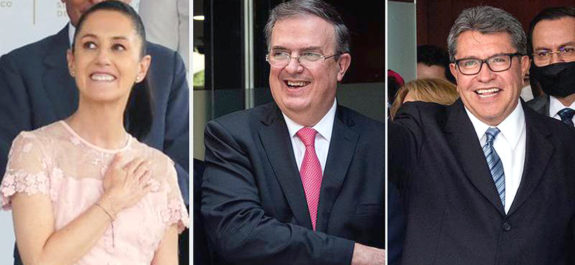 "Calientan" contienda en Morena: Ebrard, Sheinbaum y Monreal adelantan "campaña"