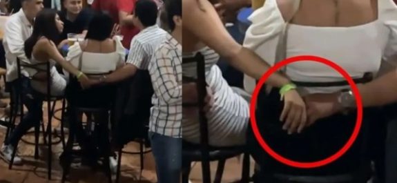 Captan infidelidad doble en plena reunión de amigos y se vuelven viral