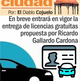 En breve entrará en vigor la entrega de licencias gratuitas propuesta por Ricardo Gallardo Cardona