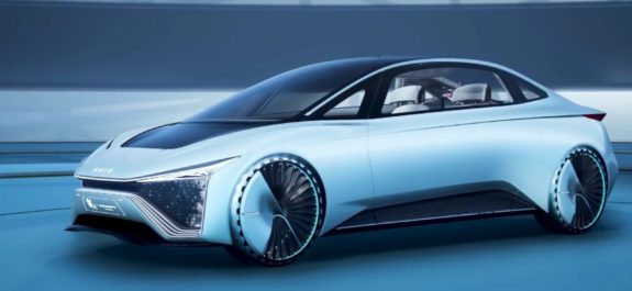 SAIC Motor Kun Concept es un auto eléctrico de conducción autónoma en tierra, aire y agua