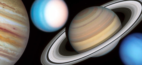 Júpiter-Saturno-Urano-telecopio-hubble