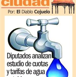 Diputados analizan estudio de cuotas y tarifas de agua potable