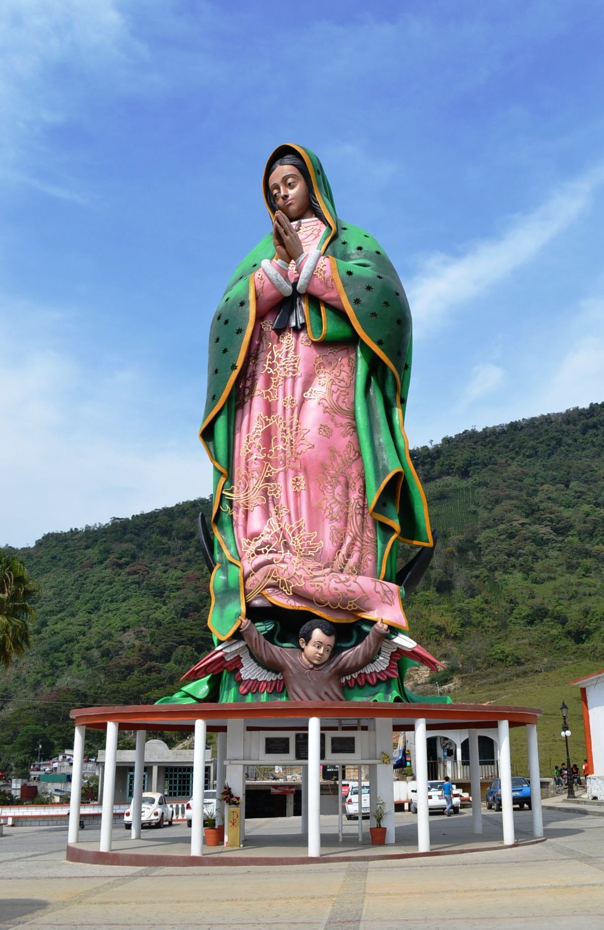 vista de la virgen monumental de Xicotepec