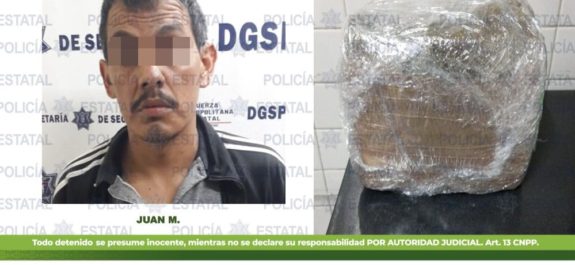 Detenido por traer marihuana