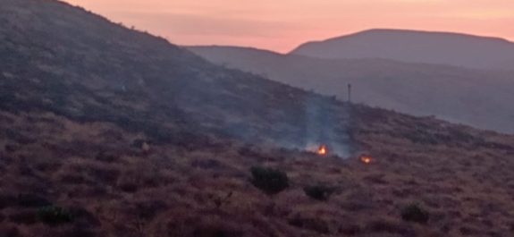 incendio en el cerro