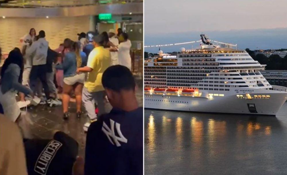 Estalla pelea entre 60 pasajeros de crucero que se dirigía a Nueva York