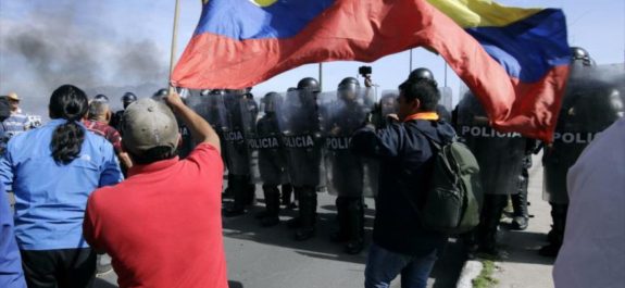 paro nacional en Ecuador