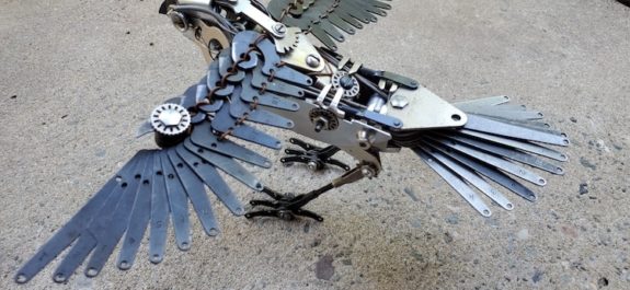 esculturas de pájaros