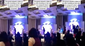 Novio expone a su novia infiel el día de su boda proyectando un video