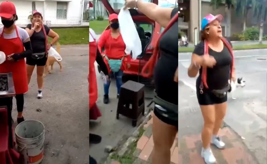 Woman throws her dog's "poop" at a food stall American Chronicles