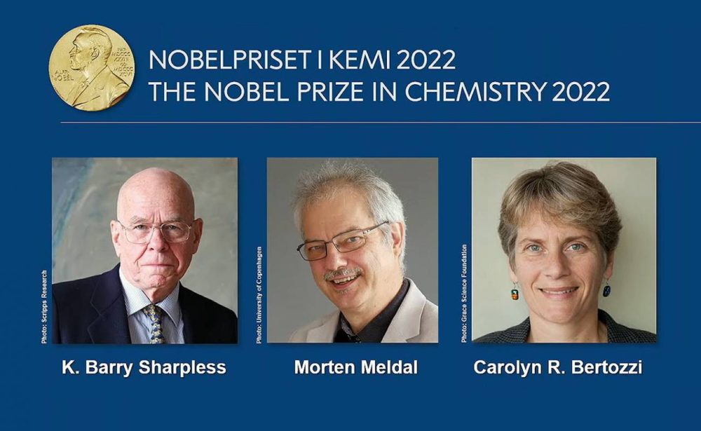 Nobel Prize in Chemistry 2022 is awarded to Carolyn R. Bertozzi, Morten