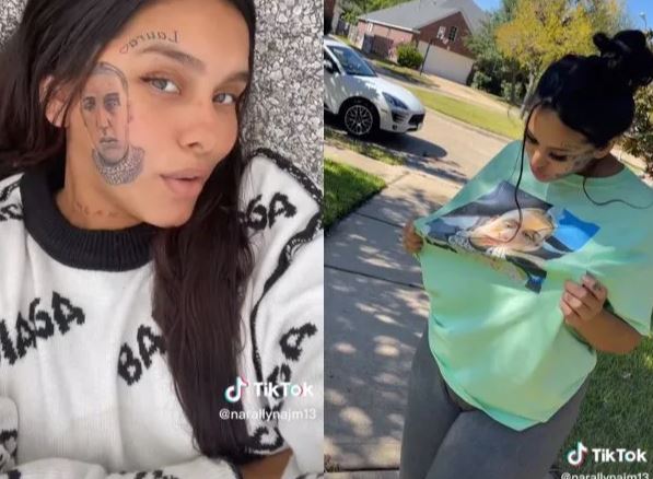 Woman gets expartners face tattooed on her own face after being cheated  on  9Honey