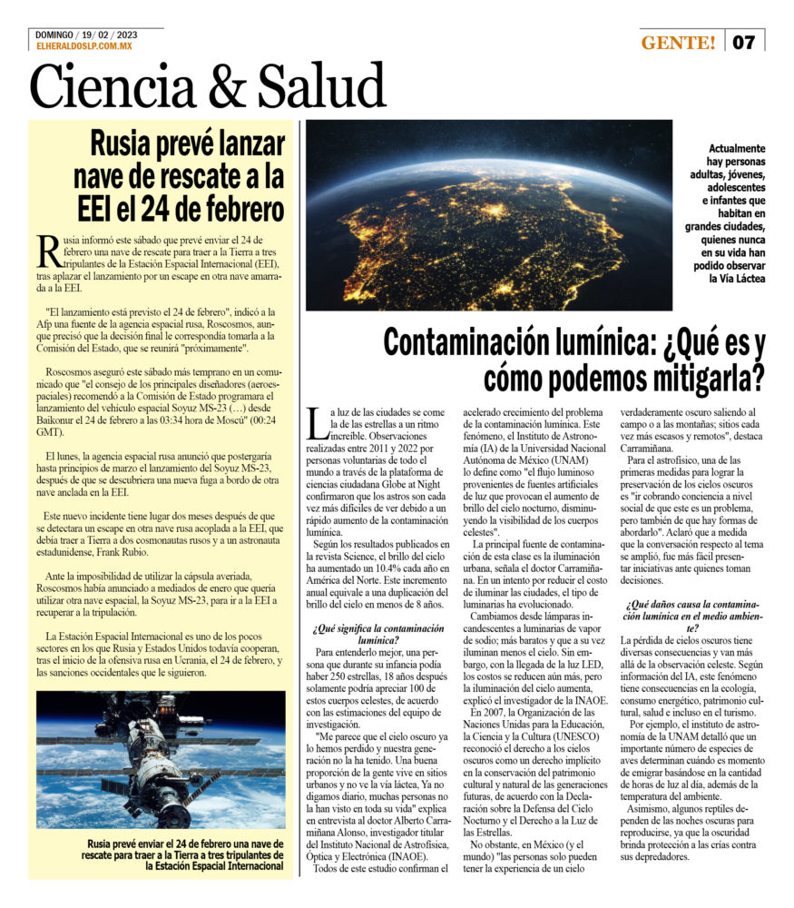 Portada Ciencia y Tecnología