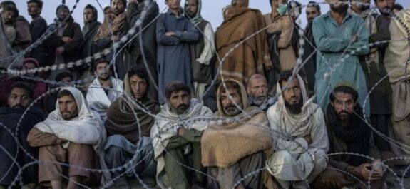 Afganos que huyen