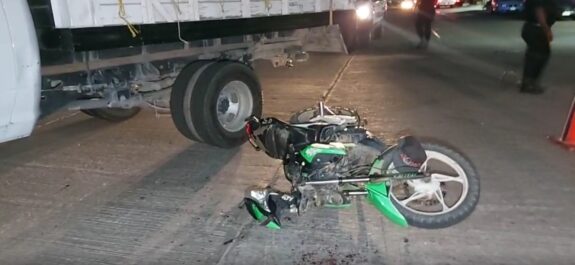 cayó de moto