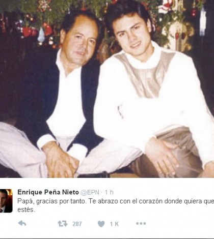 EPN recuerda a su papá en el Día del Padre