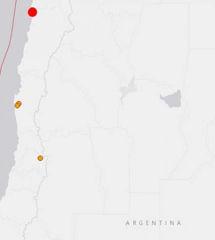Fuerte sismo de  6.1 grados afecta Chile