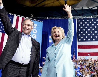 Presentan a Tim Kaine como  compañero de fórmula de Hillary Clinton