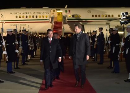 Peña Nieto llega a Washington para reunirse con Barack Obama