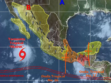 Tormenta ‘Frank’ provoca altas olas en Baja California Sur: SMN