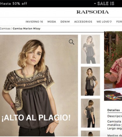 Acusan a Rapsodia de plagiar diseño zapoteca