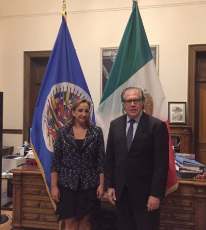 Ruiz Massieu se reúne con el secretario general de la OEA