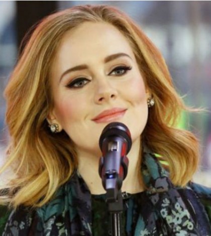Adele recibió un tierno beso de un perro durante su show