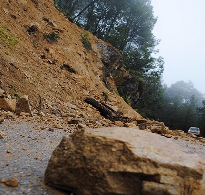 Se registran tres deslaves en la Huasteca Sur a consecuencia de las lluvias