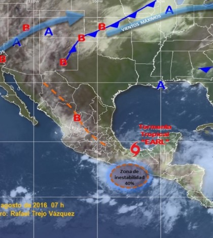 ‘Earl’ podría ingresar otra vez a costas del sur de Veracruz: SMN