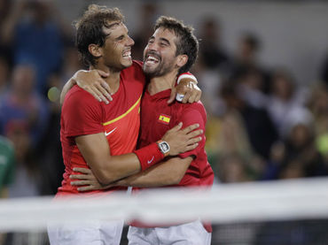 Rafael Nadal y Marc López, amistad dorada