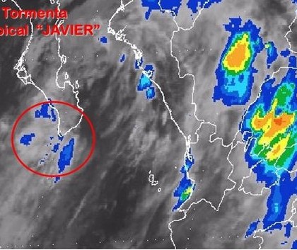 Tormenta tropical ‘Javier’ se debilita y continúa acercándose a BCS: SMN