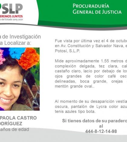 Mujeres potosinas exigen respuesta de autoridades por desaparición de una joven