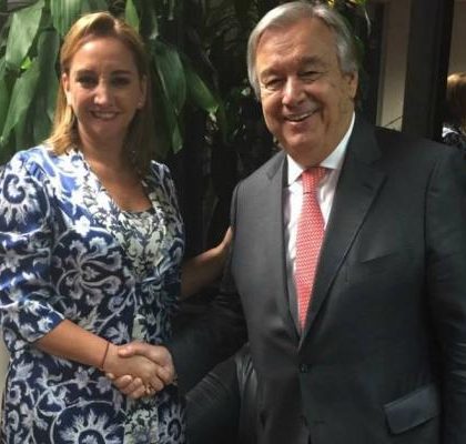 Canciller mexicana se reúne con el secretario electo de la ONU