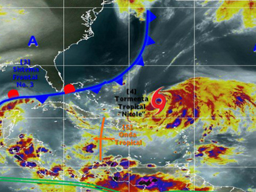 Tormenta ‘Nicole’ podría convertirse de nuevo en huracán: NHC