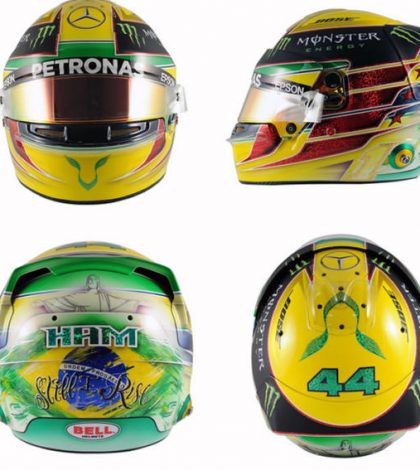 Hamilton rinde homenaje en Brasil a Ayrton Senna