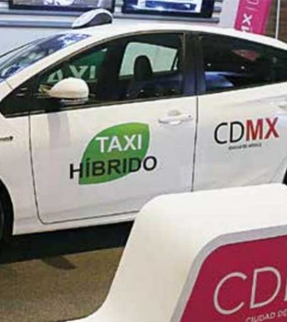 Taxis híbridos de la CDMX cuentan con tablets