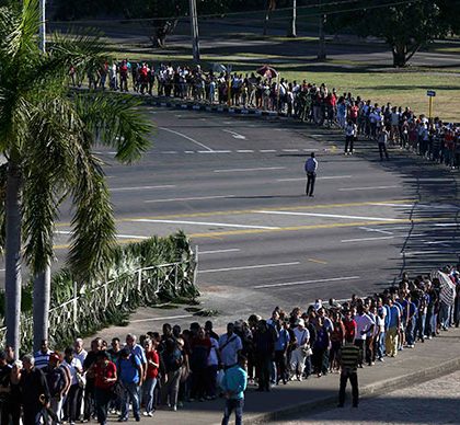 Más de 2 millones de personas han despedido a Fidel en Cuba