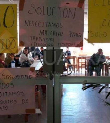 Trabajadores del Hospital Civil suman protesta en Oaxaca